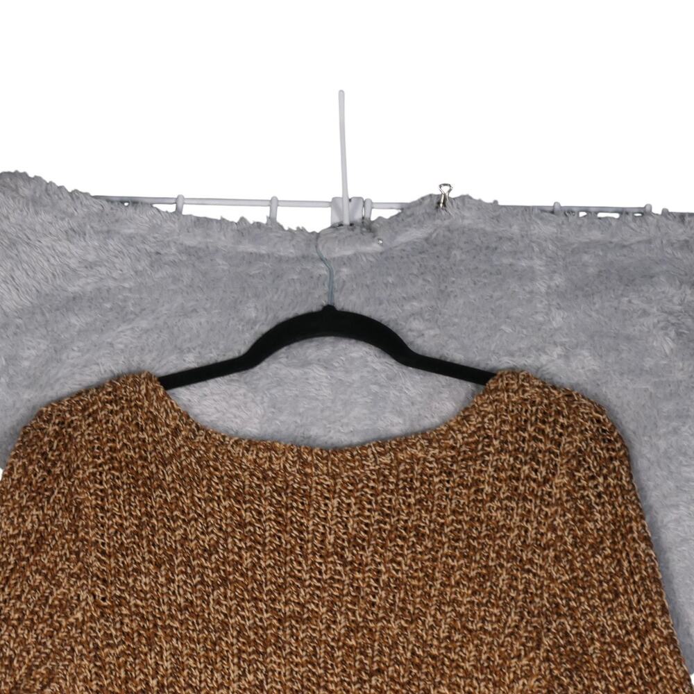 Lauren Ralph Lauren Sweater Womens XL Brown Marled Knit Boat Neck Pullover Boho - Picture 3 of 11